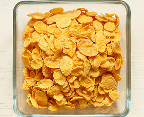 Image showing Close up of cornflakes