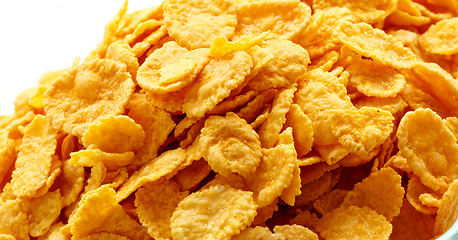 Image showing Close up of cornflakes