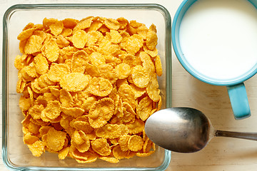 Image showing Close up of cornflakes