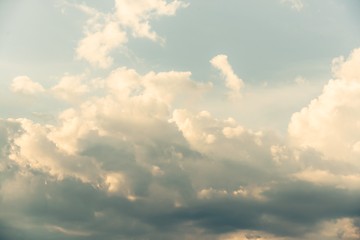 Image showing Beautiful sky with fluffy clouds