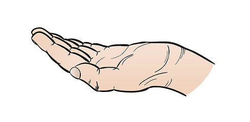 Image showing open hand