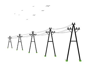 Image showing high voltage power lines