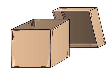 Image showing open paper box