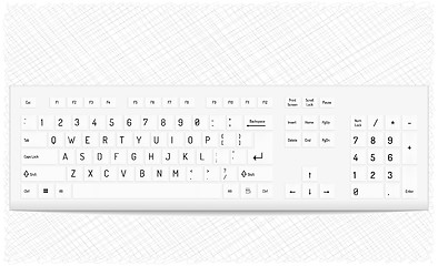 Image showing white keyboard