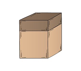 Image showing closed paper box