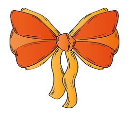 Image showing ribbon on the white background