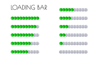 Image showing green loading bars