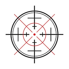 Image showing crosshair on white background