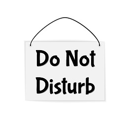 Image showing do not disturb sign