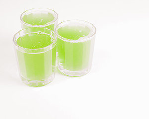 Image showing Green apple juice