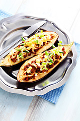 Image showing stuffed aubergines 