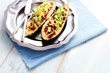 Image showing stuffed aubergines 