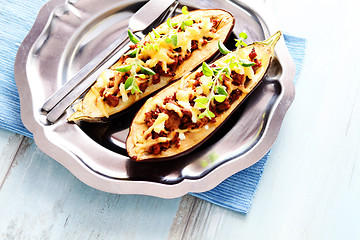 Image showing stuffed aubergines 