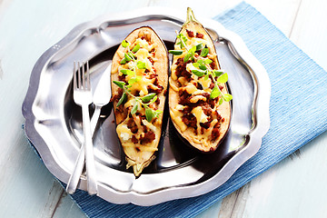 Image showing stuffed aubergines 