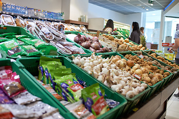 Image showing Fruits and vegetables at market