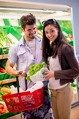 Image showing couple shopping in a supermarket