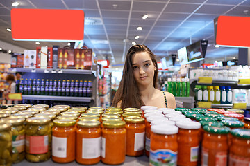 Image showing young woman shopping