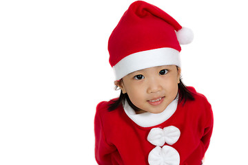 Image showing Asian Chinese Santa Girl