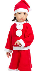 Image showing Asian Chinese Santa Girl