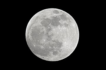 Image showing Full moon closeup