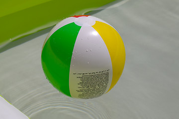 Image showing Ball in the water