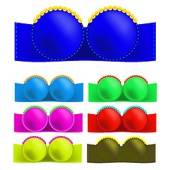 Image showing Colorful Bras