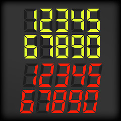 Image showing Digital Numbers