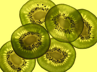 Image showing sliced Kiwifruit