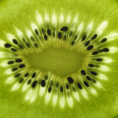 Image showing sliced Kiwifruit detail