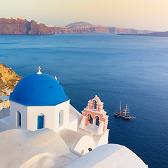 Image showing Oia village on Santorini island, Greece.