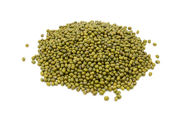 Image showing Dried green mung beans