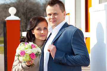 Image showing groom and bride