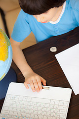 Image showing boy doing homework