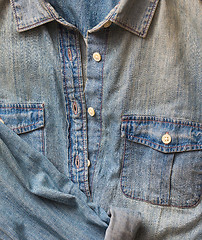 Image showing denim shirt with a pocket