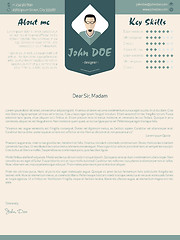 Image showing Modern cover letter design with details