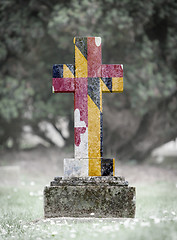 Image showing Gravestone in the cemetery - Maryland