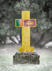 Image showing Gravestone in the cemetery - Sri Lanka