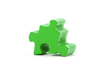 Image showing Large jigsaw puzzle piece