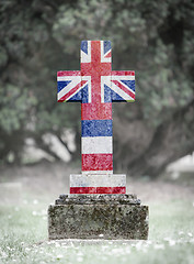 Image showing Gravestone in the cemetery - Hawaii