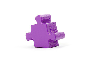 Image showing Large jigsaw puzzle piece