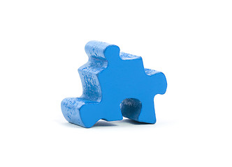 Image showing Large jigsaw puzzle piece