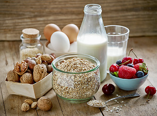 Image showing healthy breakfast ingredients