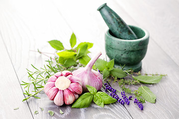 Image showing fresh herbs