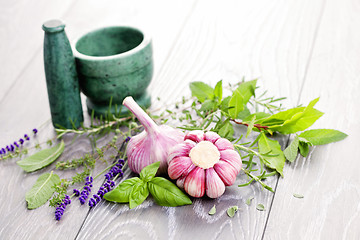 Image showing fresh herbs