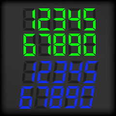 Image showing Set of Digital Clock Numbers