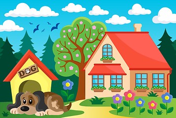 Image showing House with dog theme 2