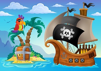 Image showing Small pirate island theme 2
