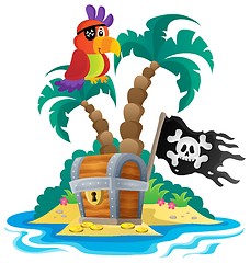 Image showing Small pirate island theme 1