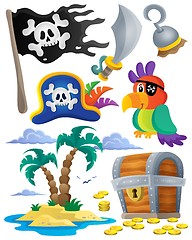 Image showing Pirate theme set 1