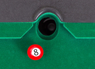 Image showing Red snooker ball - number 8